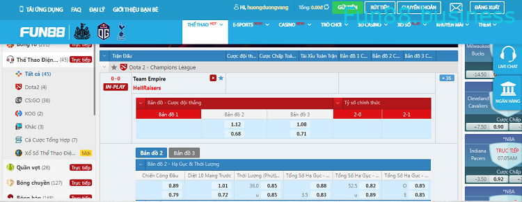 Cá cược dota2