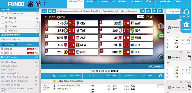 Cá độ thể thao ảo